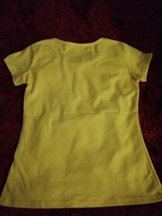 tshirt D&G DOLCE &GABBANA s 36, żółta koszulka D&G Dolce &GABBANA s 36