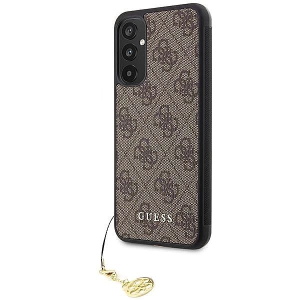 Etui Guess 4g Charms Collection na Samsung Galaxy A34/5g - brązowe