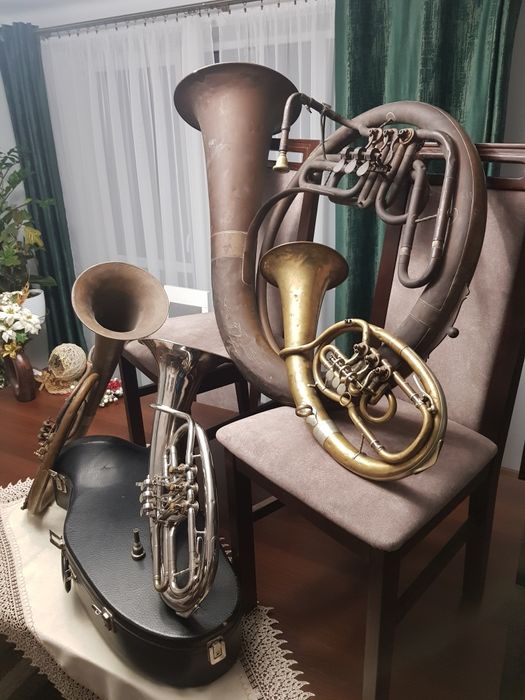 Sakshorn tenorowy ANTYK  Instrument kolekcjonerski
