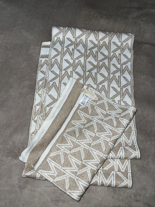 Шарф  michael kors (оригінал), теплий монограмний