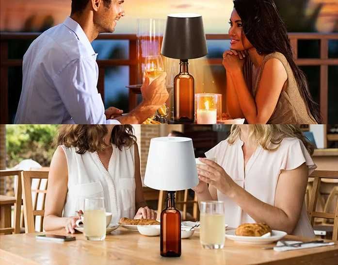 Світлодіодна сенсорна настільна лампа-пробка світильник на пляшку