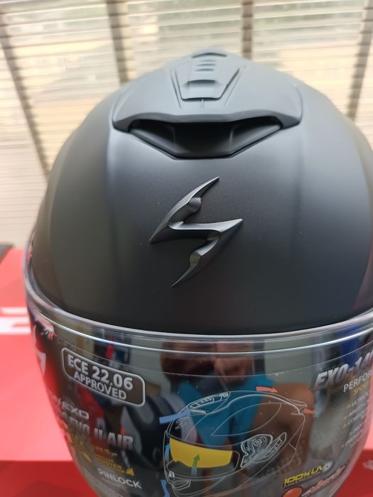 Kask motocyklowy Scorpion EXO-1400 EVO II AIR MATT BLACK SOLID. L