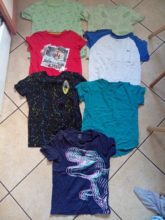 Koszulki chłopięce 128 zestaw