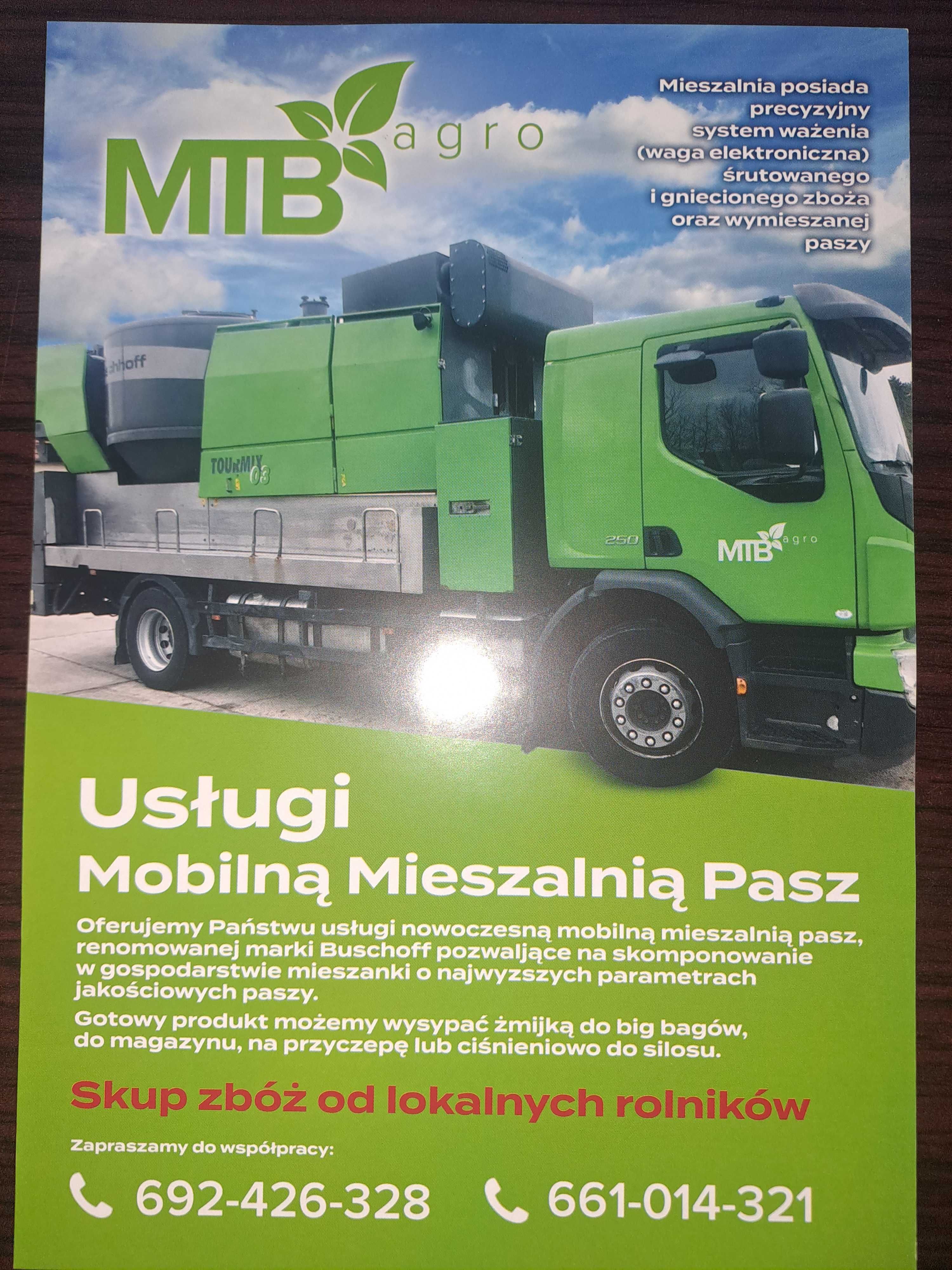 Mieszalnia Pasz Mobilna Śrutowanie Promocja