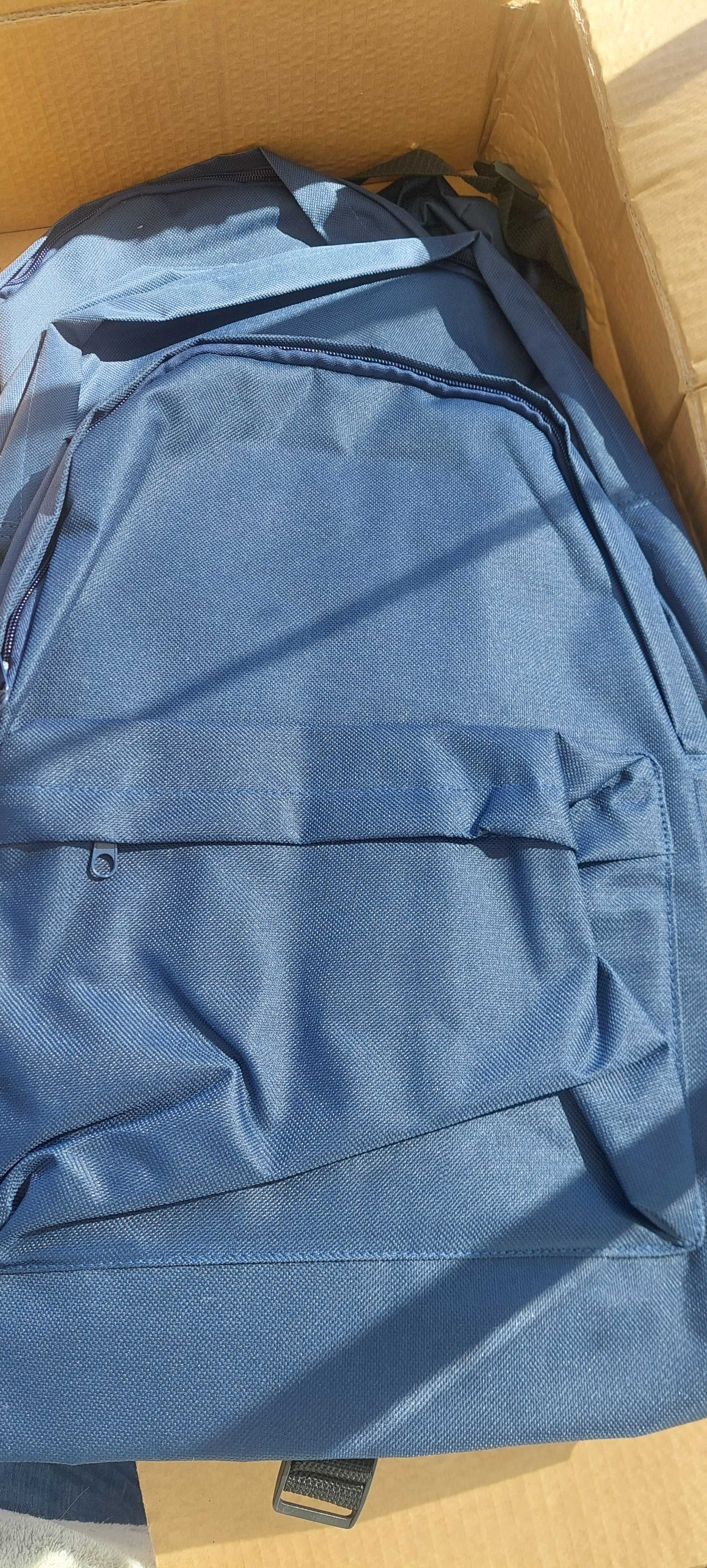 Mochila azul para escola