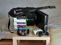 Xbox360S + kierownica i gitara