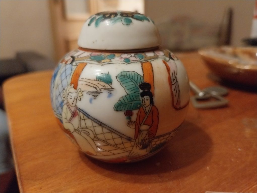 Porcelana antyk pojemnik porcelanowy na imbir chiński wzor