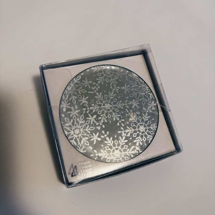 Zestaw dekoracji swiatecznych swieczka choinka aniolek podkladki