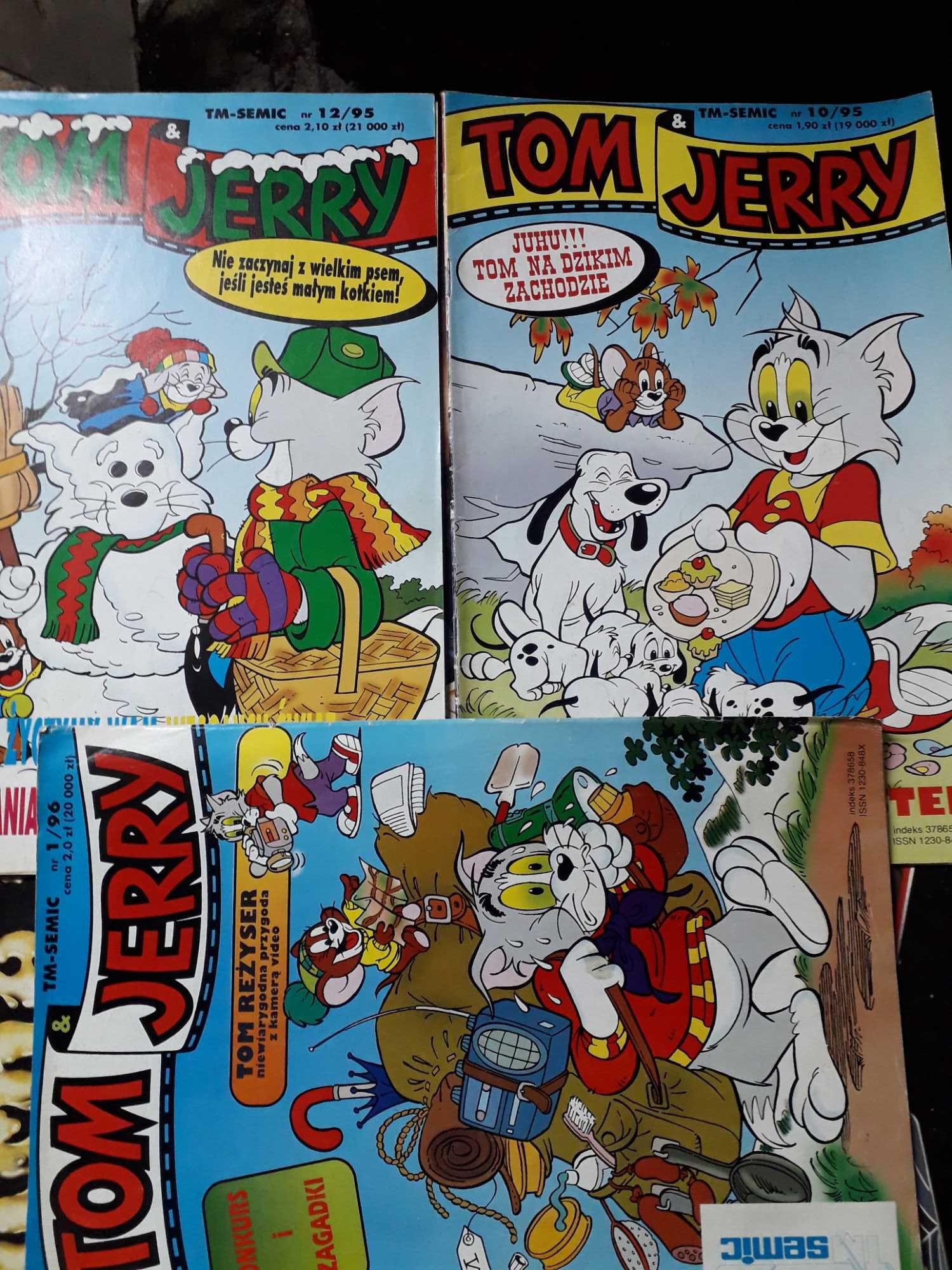 Tom & Jerry komiks, komiksy 7 sztuk z 1995