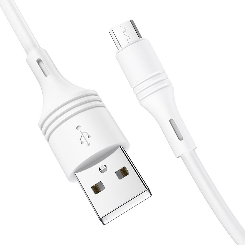 Borofone Kabel Bx43 Cooljoy - Usb Na Micro Usb - 2,4A 1 Metr Biały