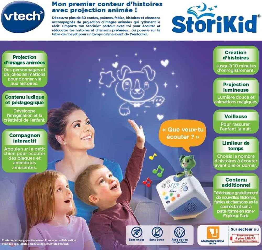 VTech - StoriKid, Mój Zielony, Interaktywny mówca