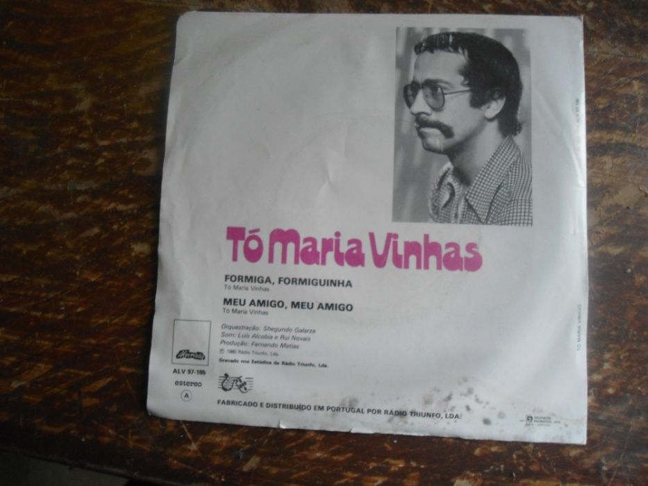 single , to maria vinhas , formiga , formiguinha 1980