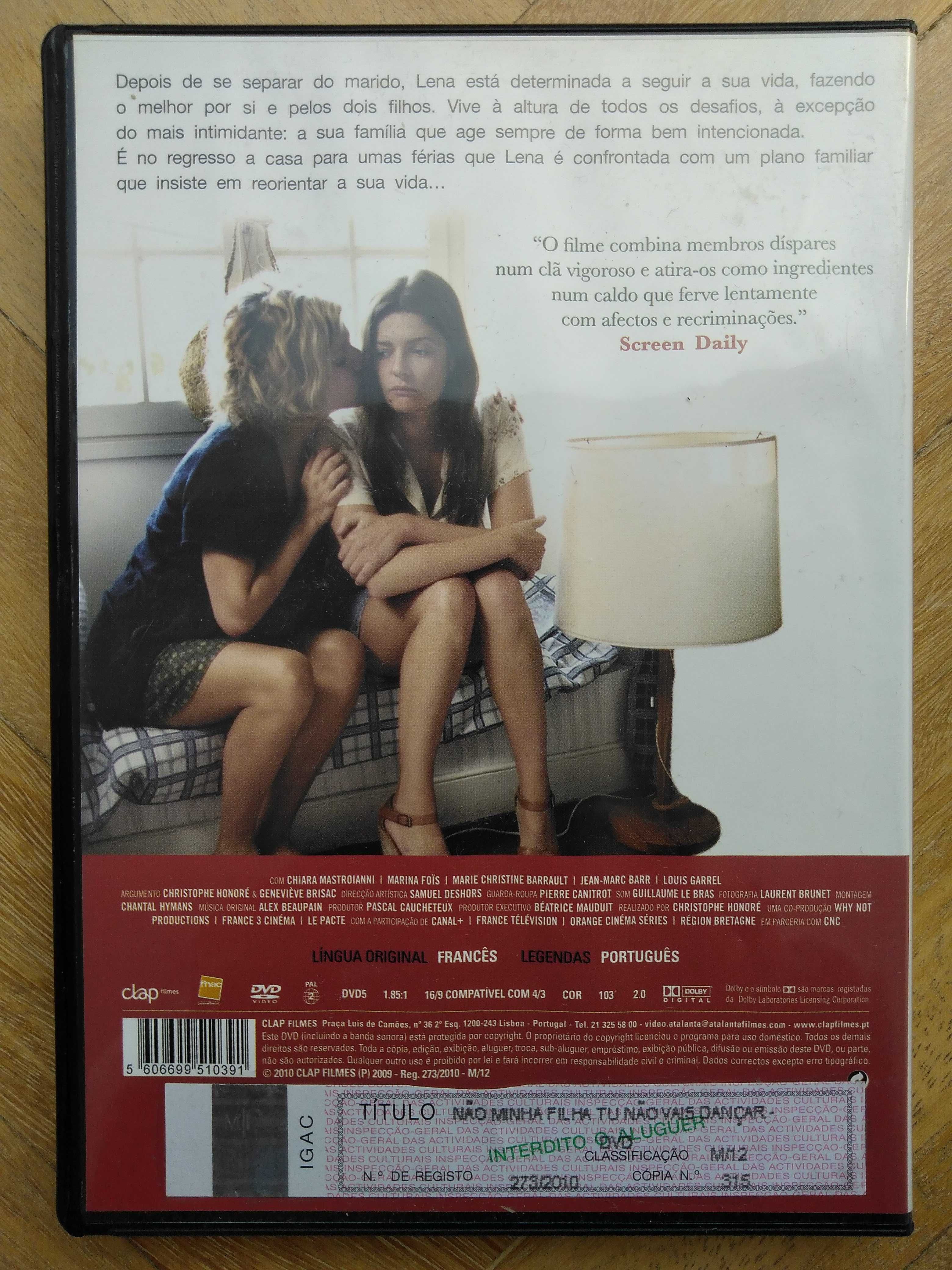 DVD "Não minha filha, tu não vais dançar", de Christophe Honoré