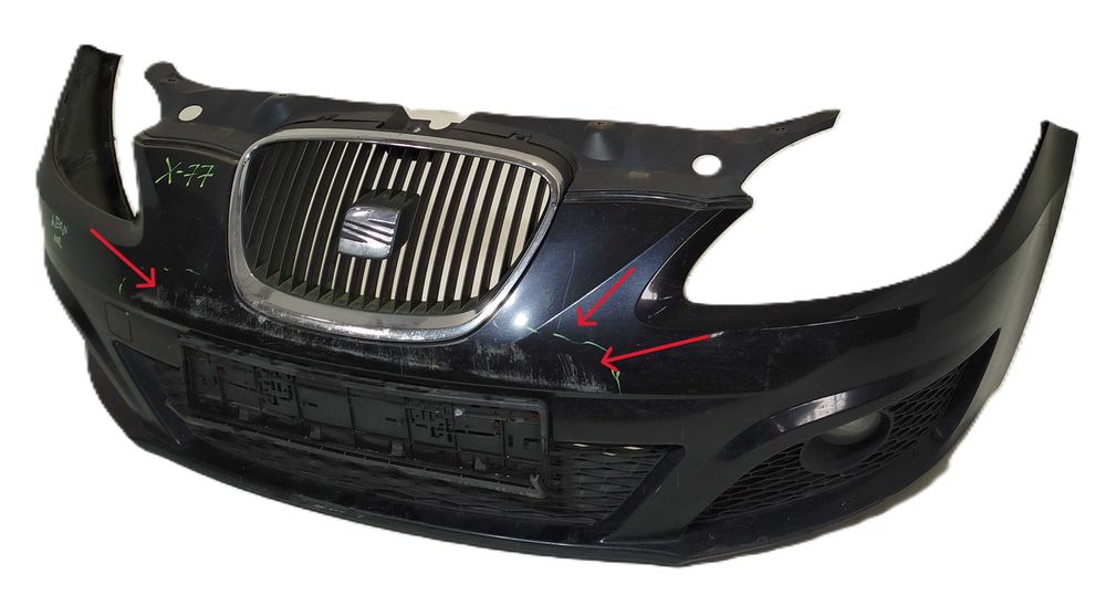 zderzak przedni przód grill SEAT LEON II lift 09-12