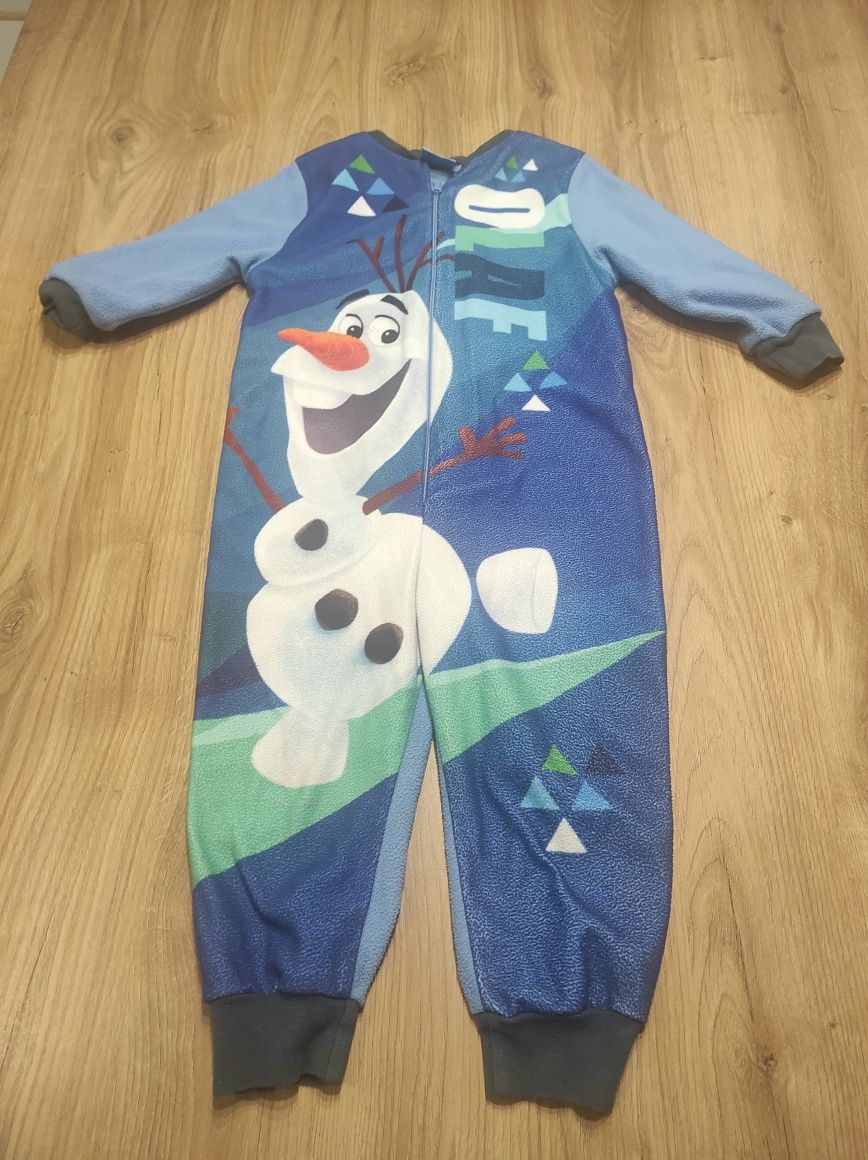 Ciepły pajacyk piżamka Disney chłopiec dziewczynka 92 Kraina lodu