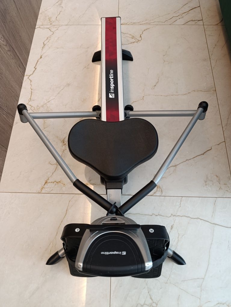 Wioślarz treningowy hydrauliczny inSPORTline Power Master X - Srebrny