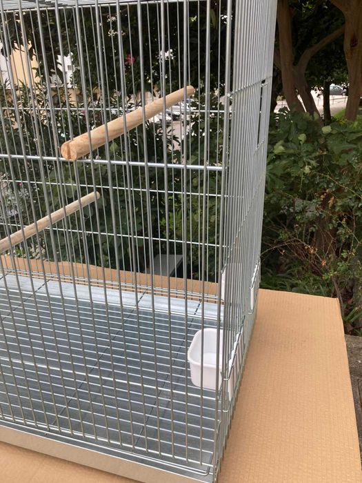 NOVO - Gaiola ZINCADA para Caturra 90x75x50cm