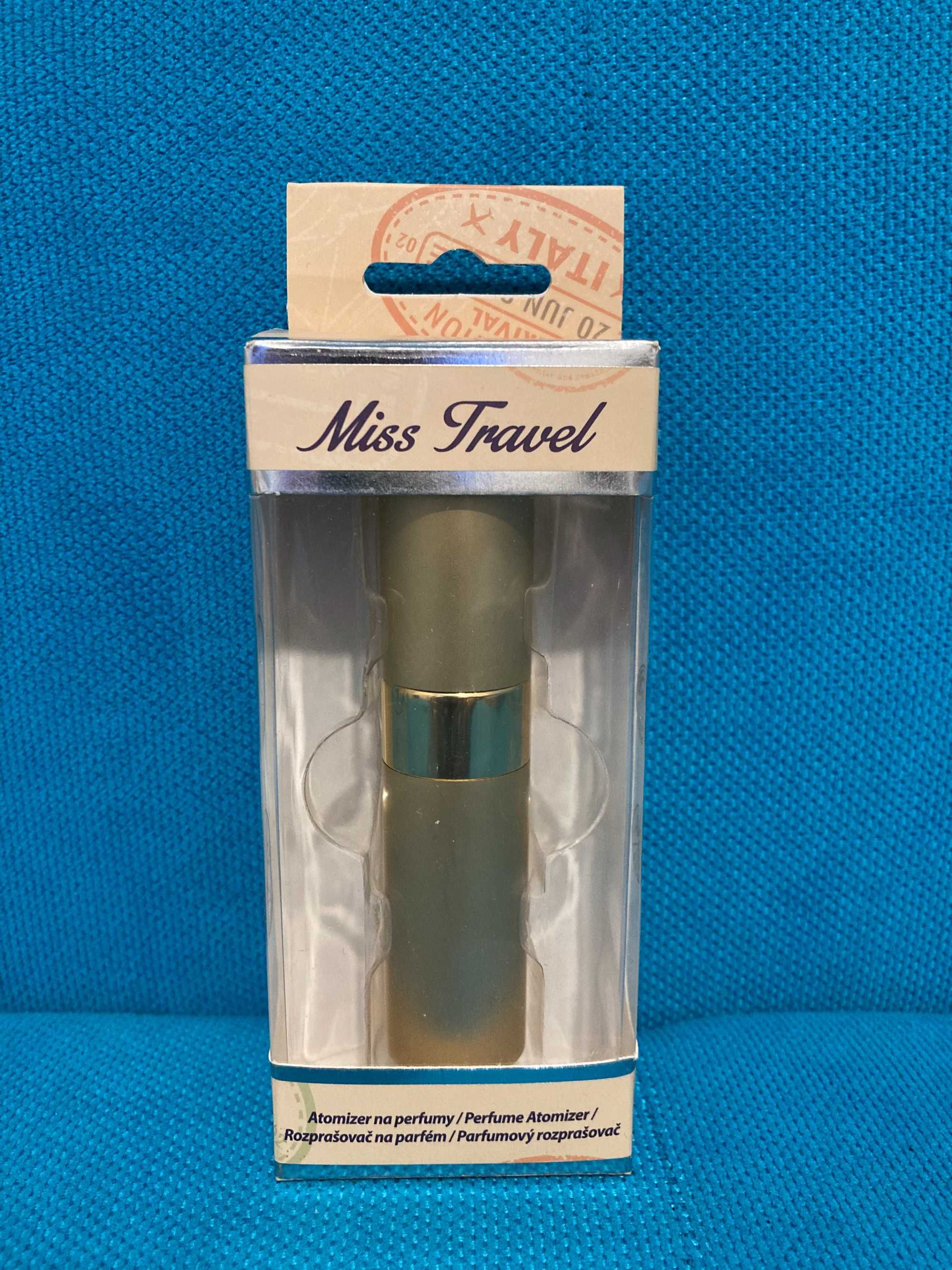 Atomizer do perfum Miss Travel 5 ml złoty *nowy*