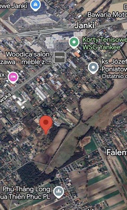 Działka budowlana 500 m² Falenty