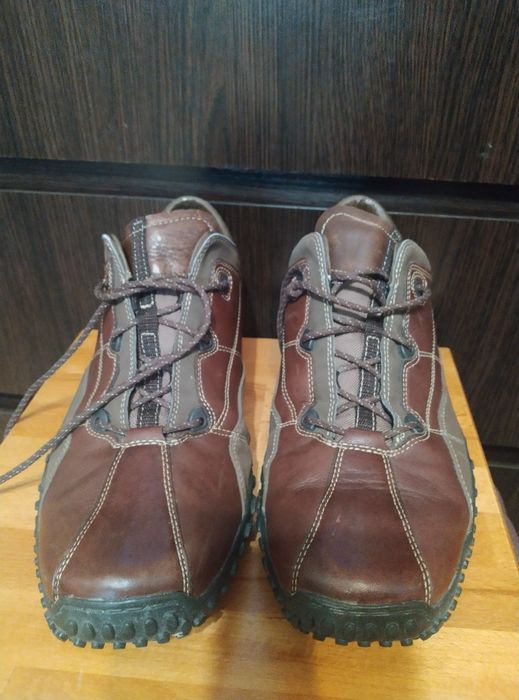 Кросівки шкіряні коричневі Clarks 46 розмір