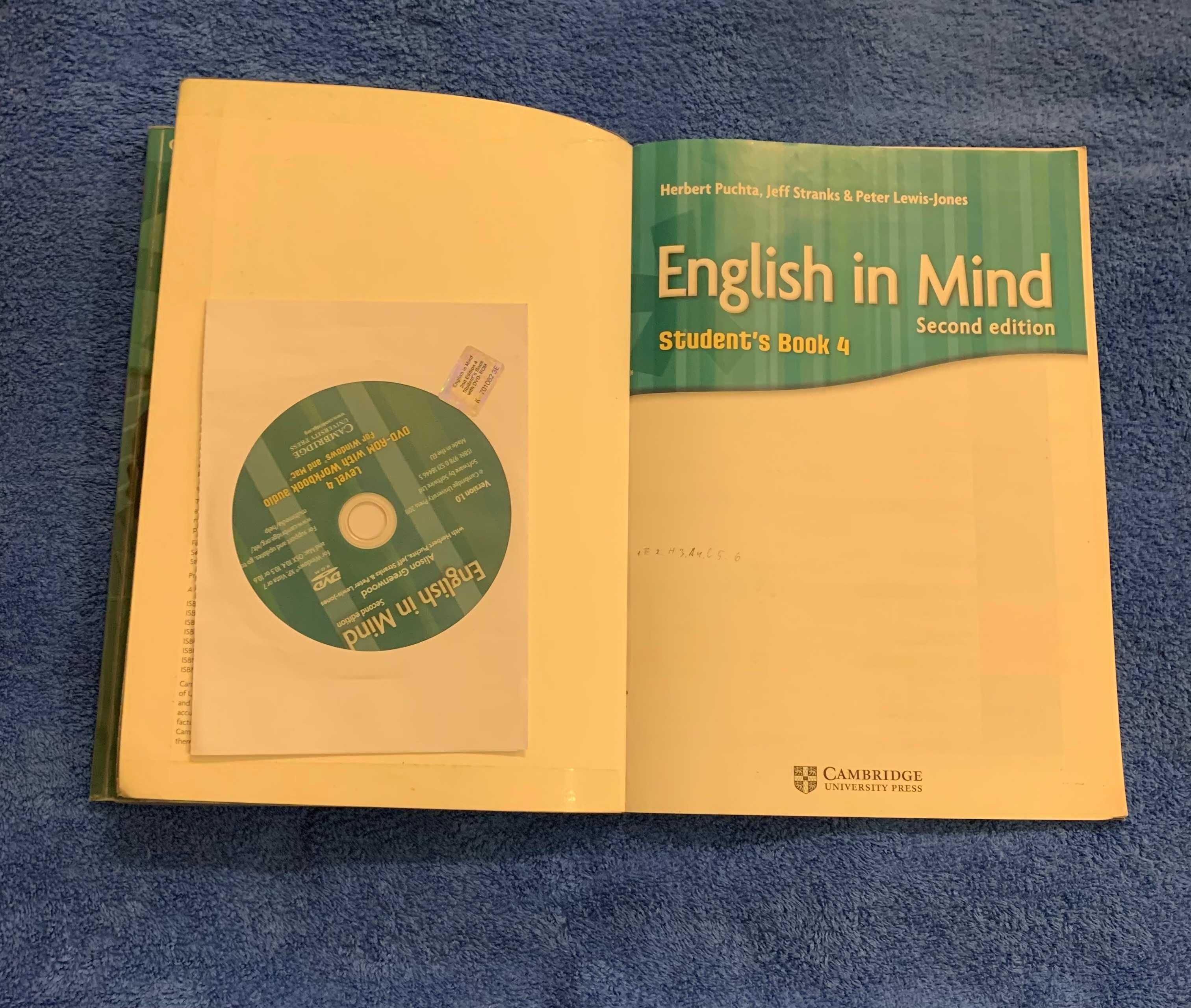 Английский English in Mind Second edition книга тетрать диск