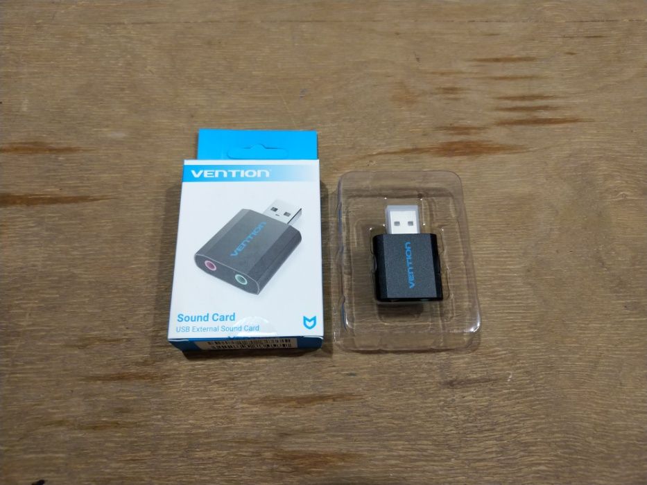 Vention VAB-S17 внешняя USB звуковая карта для наушников и микрофона