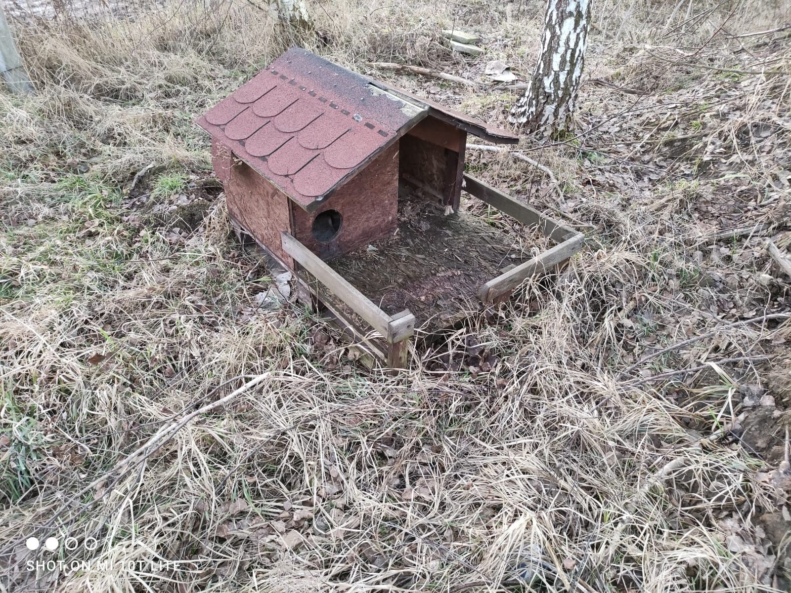 Domek drewniany ogrodowy dla kota