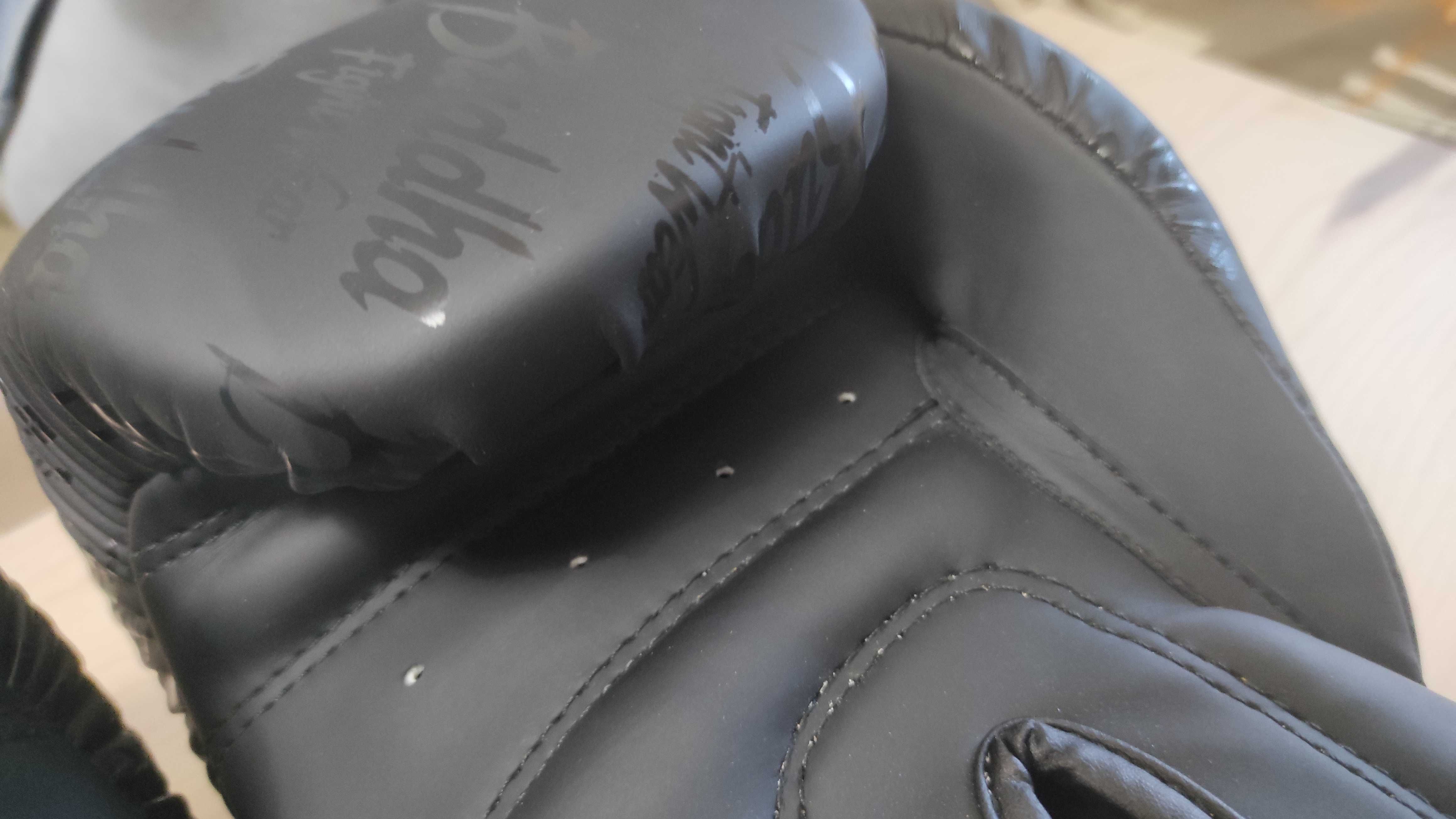 Luvas de boxe Buddha Top Premium pretas foscas 10OZ