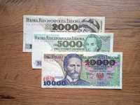 Banknoty PRL  zestaw 3 szt. 2000/5000/10000