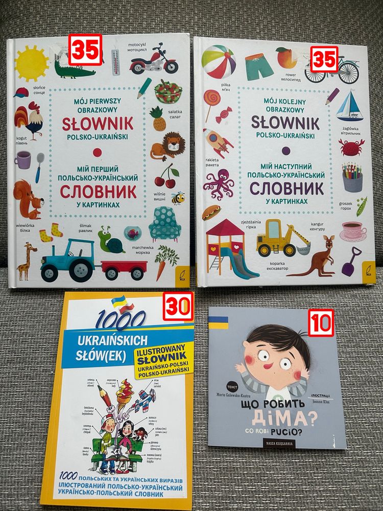 Ksiazka slownik polsko-ukrainski книжки