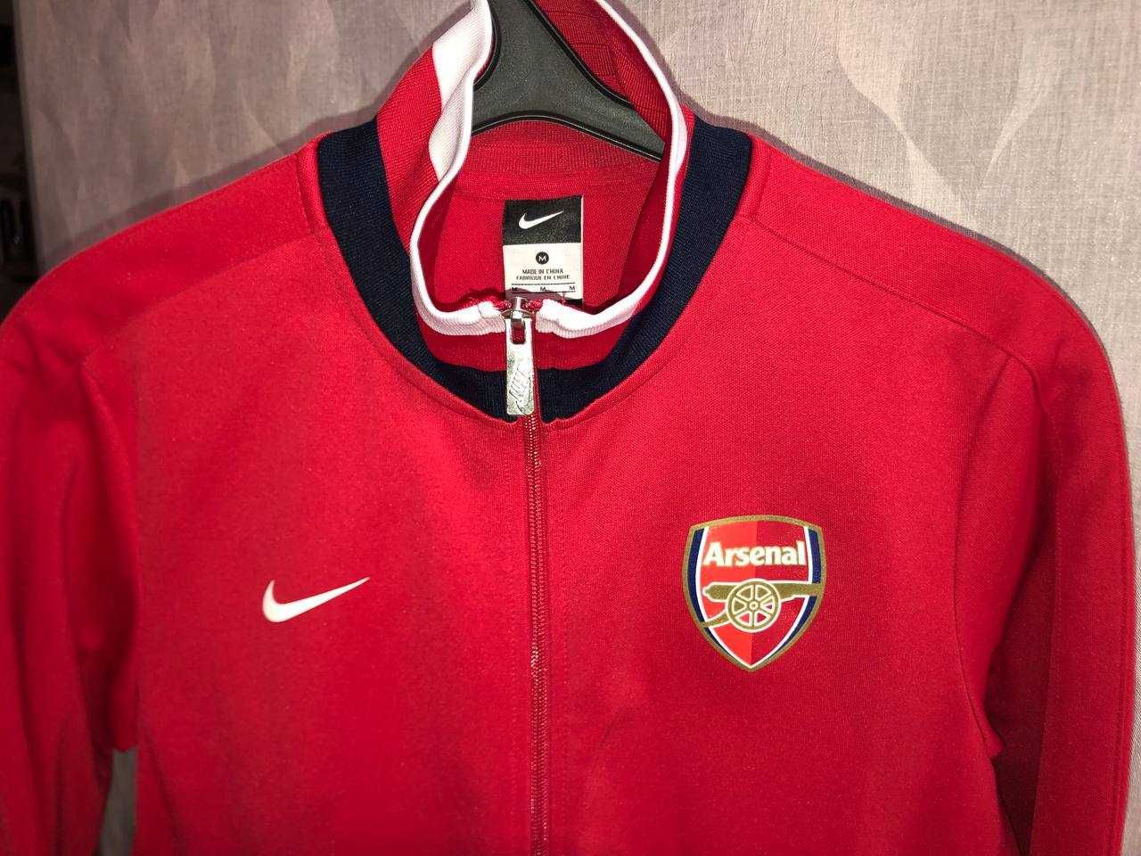 Футбольная кофта олимпийка зип худи Nike F.C. Arsenal