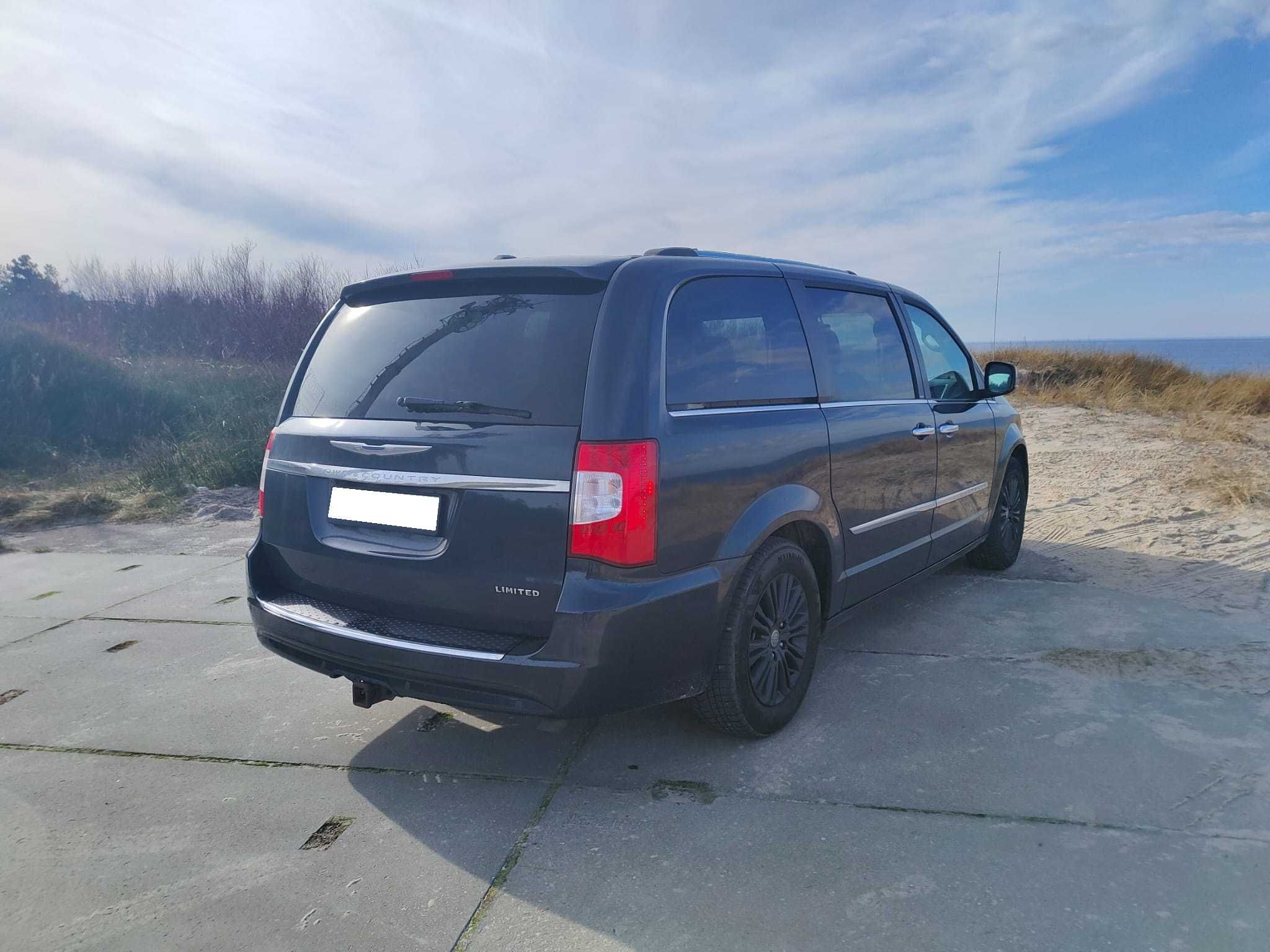 2013 Chrysler Town & Country Limited max wersja jasne skóry