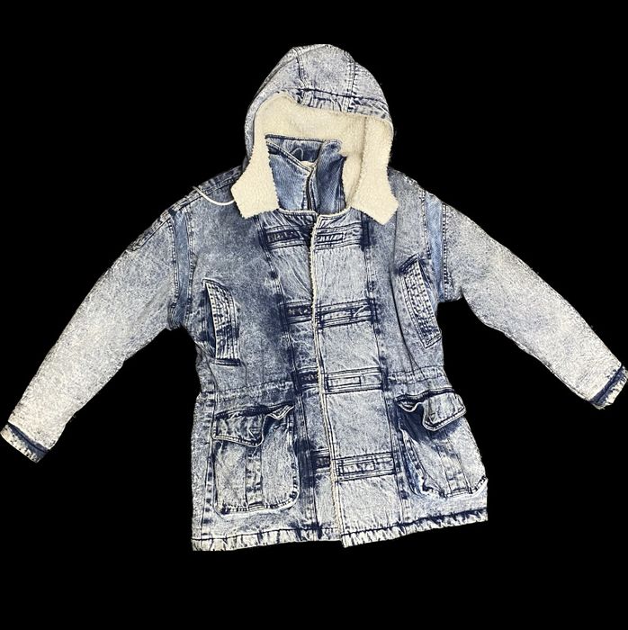 Джинсова зимова чоловіча куртка (оверсайз)