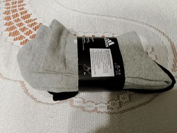 Skarpety męskie  nowe trój pak trzy kolory Adidas rozmiar 43/45