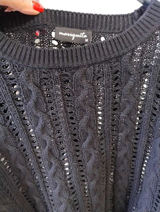 Женский джемпер свитер ажурный