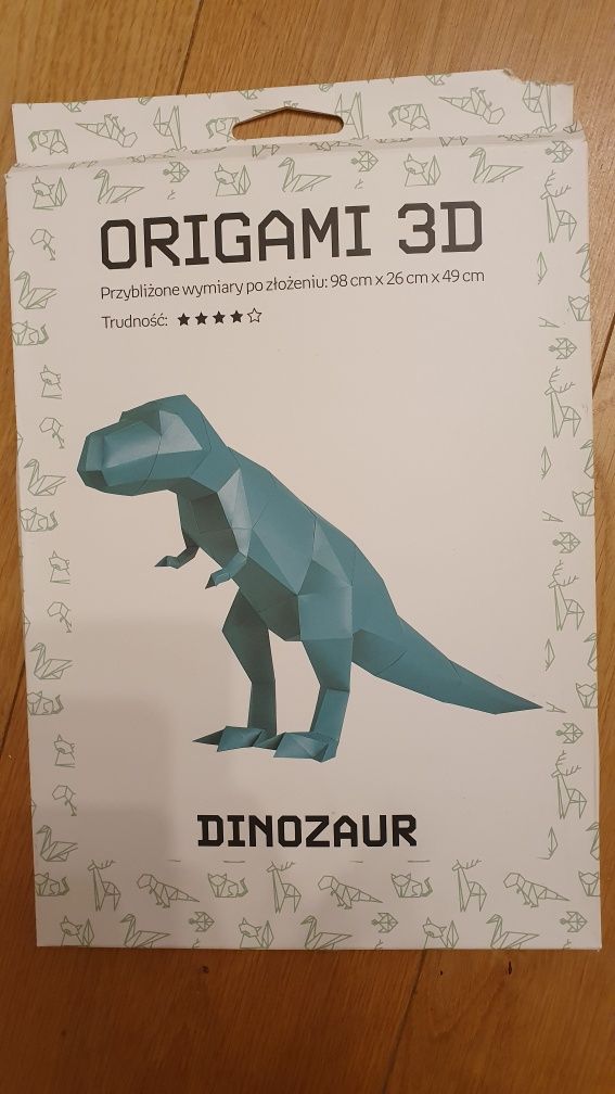 Orygami 3D dinozaur
