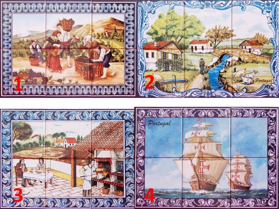Quadros Painel de Azulejos 30x20CM Imagem Paisagens ENTREGA IMEDIATA