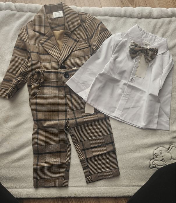 Garnitur chłopięcy z muchą + koszula