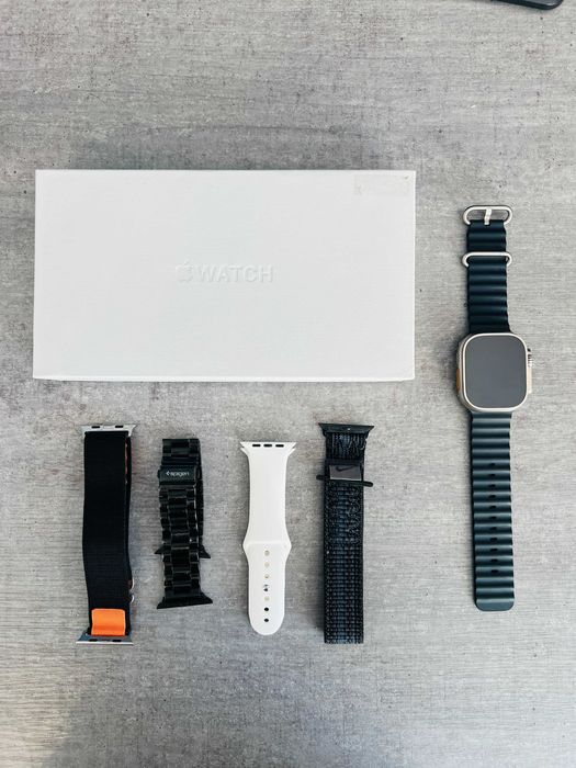 Apple Watch Ultra GPS + Cellular – stan idealny, jak nowy + 5 pasków