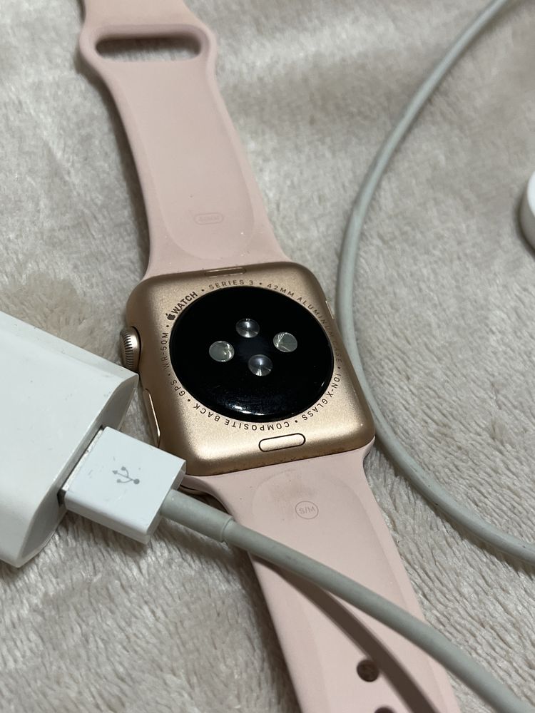 Apple watch różowy series 3 42 mm