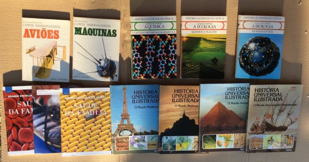 varios livros antigos