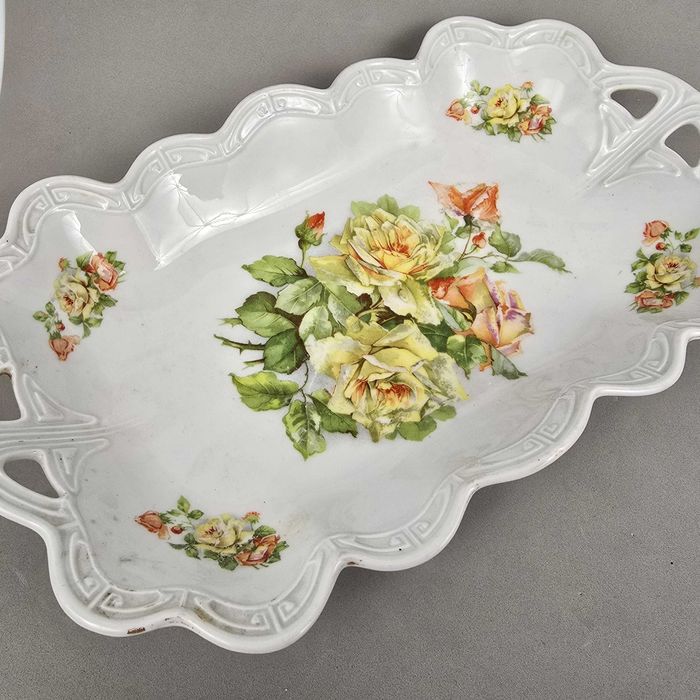 Patera półmisek róże Silesia Königszelt AG Jaworzyna Śląska 1914/18r