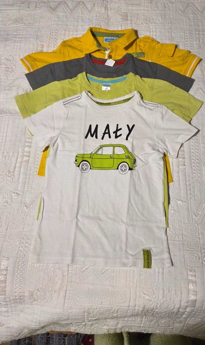 T- shirty chłopięce(3) i polo(1) rozmiar 122cm
