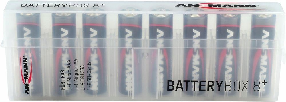 Pojemniki na baterie ANSMANN na 8 akumulatorów AA