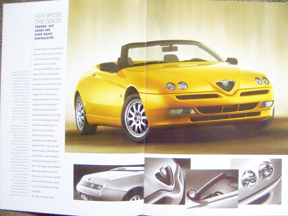 ALFA ROMEO SPIDER 1999 (1.8 16V/2.0 16V/3.0 V6) prospekt 32 str. BDB-