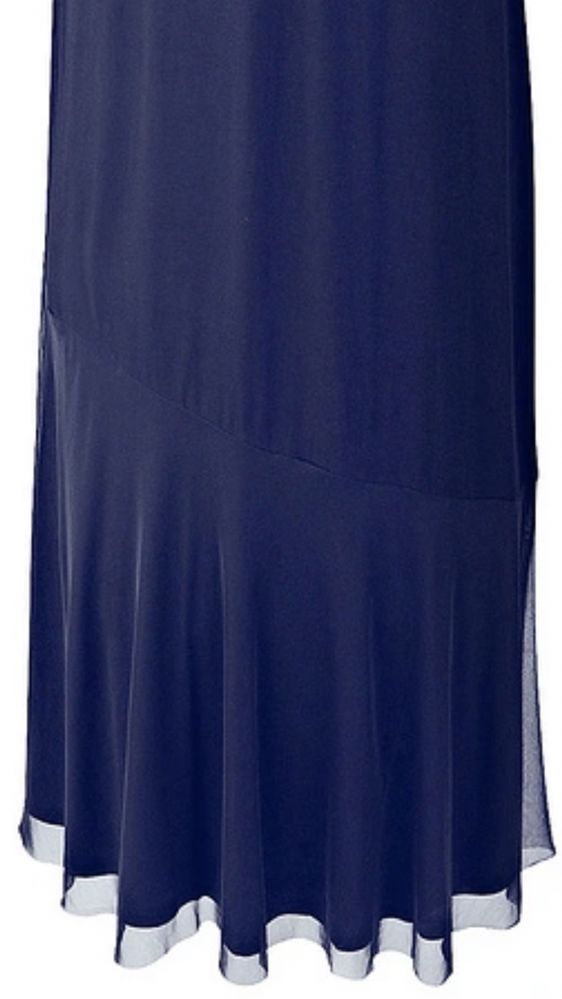 Nowa długa sukienka Bodyflirt Bonprix S chabrowo - biała