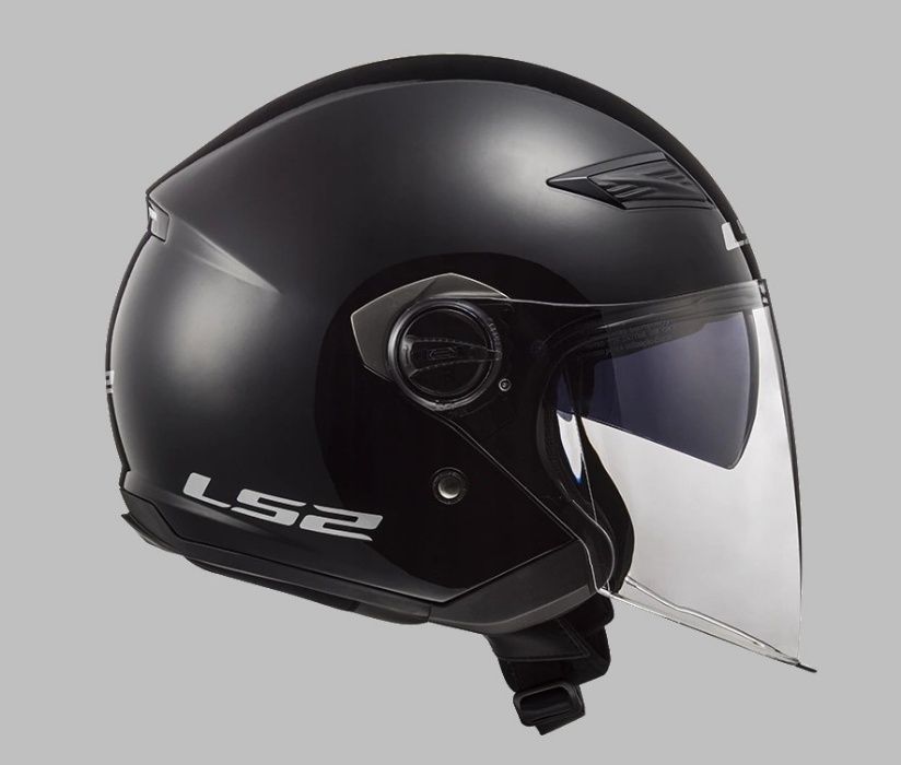 Nowy Kask Otwarty LS2 Track Solid Black Blenda