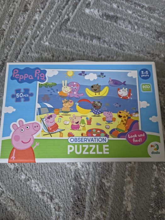 Пазли "свинка пеппа великі" 50шт