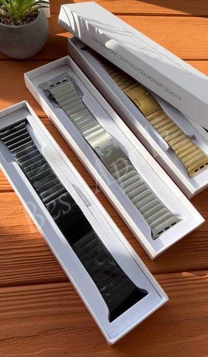 Стальной блочный браслет(ремешок), Link Stainless Steel for AppleWatch