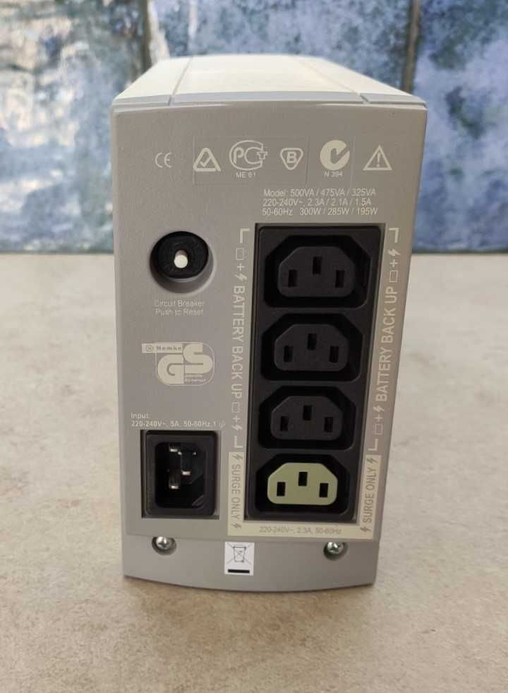 Безперебійник ДБЖ APC Back-UPS 500 CS, не робочий